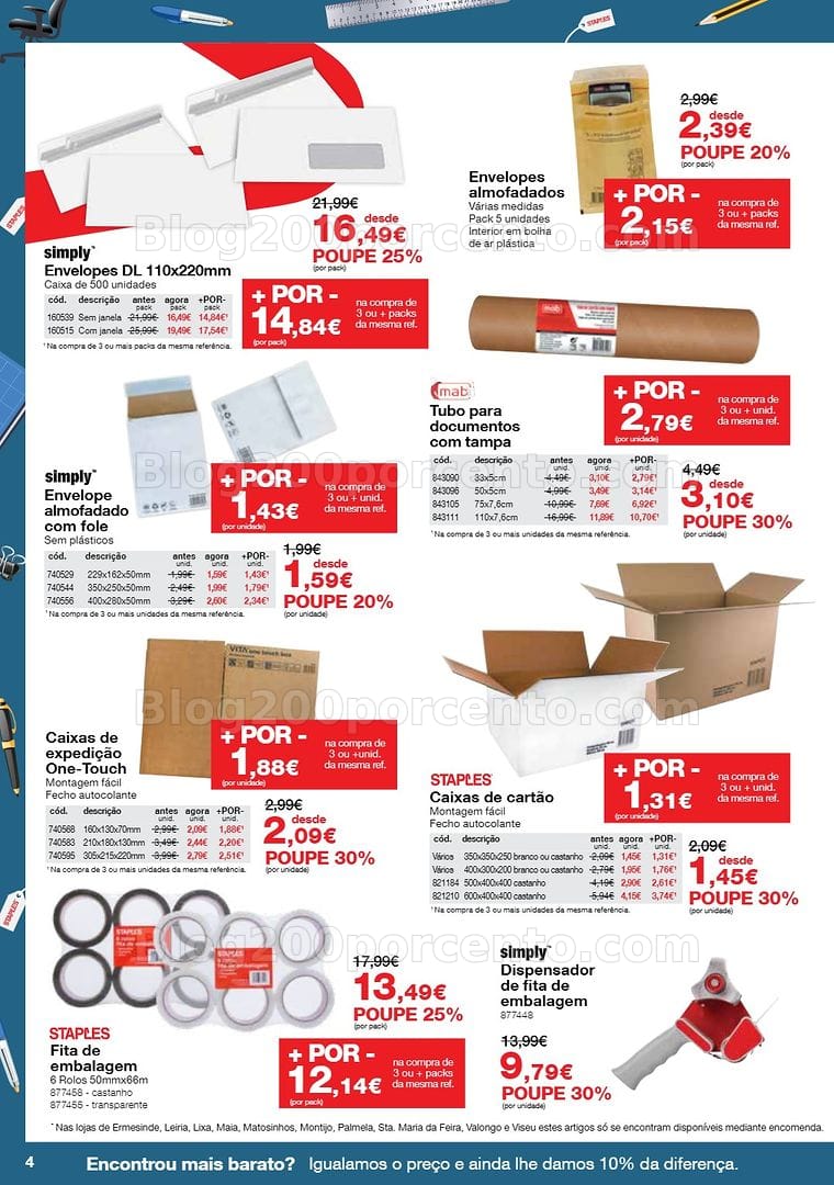 Antevisão Folheto STAPLES Promoções de 8 a 29 outubro